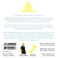 Turner All-Natural Mineral-Rich Flaky Sea Salt, Kosher Unprocessed, 7.4