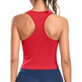 thumbnail image 5 of Sociala Women's Racerback Workout Tank Top Sports Yoga Tops Active Sleeveless Undershirts Built-in Bra, 5 of 5