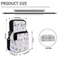 thumbnail image 6 of Psesaysky Rabbit Lavender Print Crossbody Shoulder Bag Polyester, 2 Zippers Adjustable Crossbody Cell Phone Purse for Unisex Daily Travel, 6 of 7
