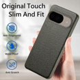 thumbnail image 5 of For Google Pixel 9 Pro/pixel 9 Back Case Litchi Texture Pu Leather Pc Hard Cover-pink, 5 of 5