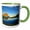 Green/White, variant on 3drose, Logan Pass, Glacier National Park, Montana - Us27 Aje0061 - Adam Jones, 11oz Two-tone Blue Mug