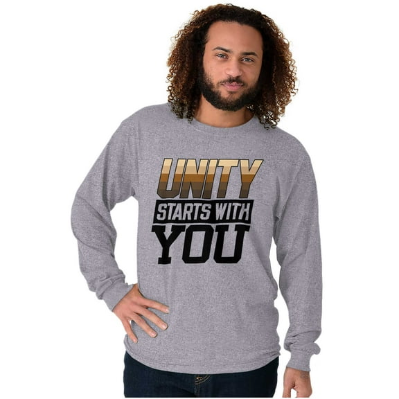 Unity Starts With You Social Justice Long Sleeve TShirt Men Women Brisco Brands S