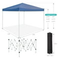 thumbnail image 4 of Kojooin 10 x 10 FT Pop Up Canopy, 3 Height Adjustable Instant Canopy with Mosquito Netting, Portable Screen Shelter with Wheeled Carry Bag, Heavy Duty Sun Shade for Patio, Backyard, 4 of 6