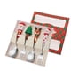 thumbnail image 2 of Mini Juego de Cuchara y Tenedor Navideños | Cubiertos de Postre de Acero Inoxidable Dorados y Plateados | Caja de Regalo Portátil | Utensilios para Café, Té y Sopa | Vajilla Festiva para Familias y F, 2 of 6
