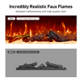 thumbnail image 6 of 50" Smart Electric Fireplace with Voice & App Control, 3-Sided View Electric Fireplace Inserts, 1500W Wall Recessed Fireplaces, 15 Flame Colors, 5100BTU, Realistic Flame and Sound, 6 of 8