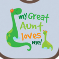 thumbnail image 4 of Inktastic My Great Aunt Loves Me Boys Baby Bib, 4 of 4