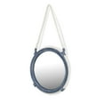 thumbnail image 3 of Entryway Living Room Metal Blue Mirror with Rope Hanger, 3 of 3