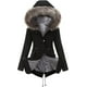 thumbnail image 3 of Túnica Puffer Jacket Lady Winter Beach Bonita Manga Larga Slim Fit Puffer Jacket Zipup con Capucha Suave Sólido, 3 of 4