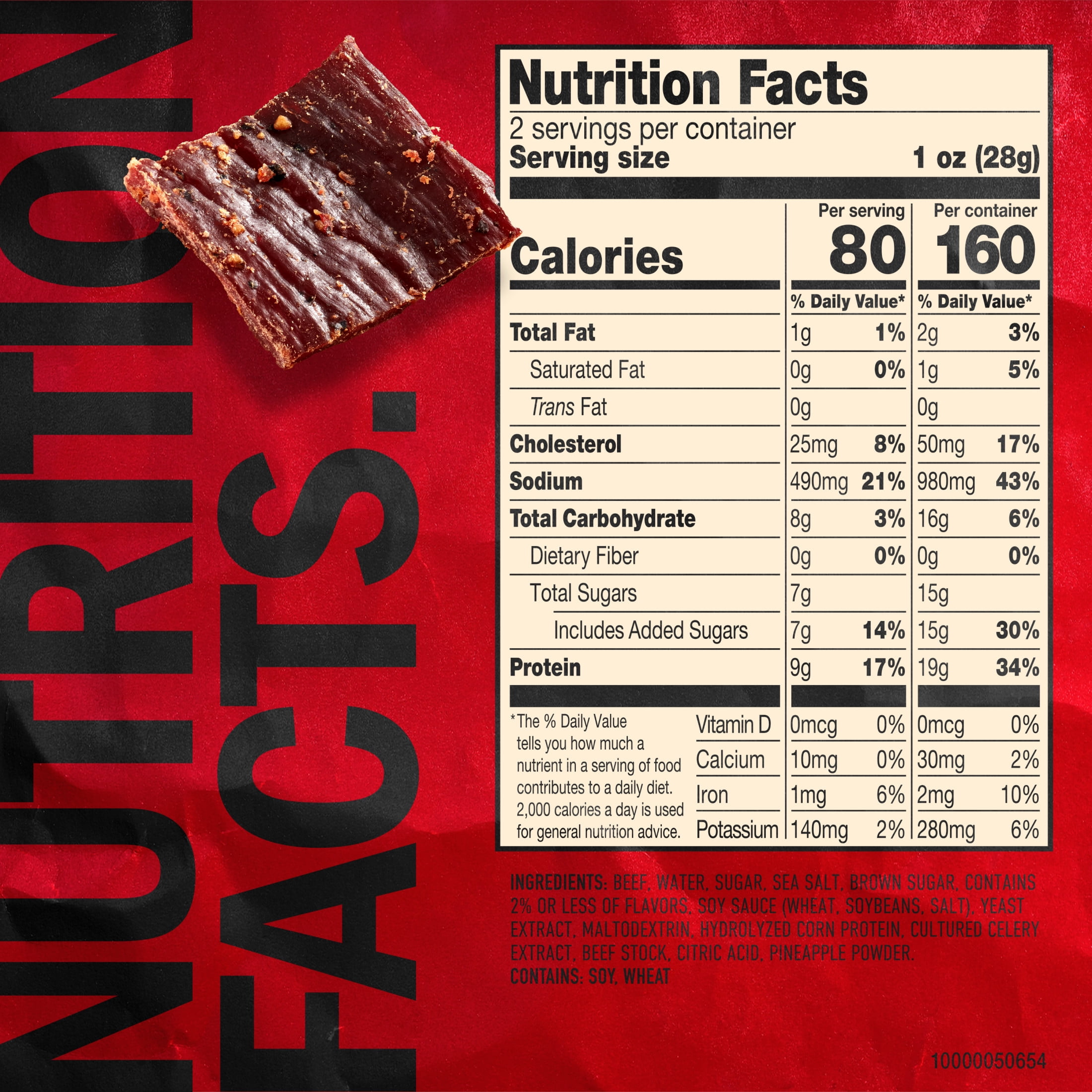 Jack Link's Peppered Beef Jerky, 2 Ounce