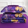 thumbnail image 6 of Wajade Butterfly Comforter Set Full Size, 7PCS Bed in A Bag Retro Soft Purple Bedding Collection with Comforter, Sheet, Pillowcase and Sham, 6 of 6