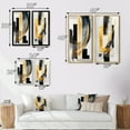 thumbnail image 4 of Designart "Glamorous Art Deco Abstraction I" Abstract Wall Art Set Of 2 - Black Abstract Gallery Set For Office Decor, 4 of 7