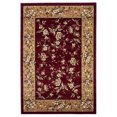 thumbnail image 2 of HomeRoots 353272 Tapis de Zone en Polypropylène Rouge et Beige 2 Pi. 3 Po. x 3 Pi. 3 Po., 2 of 2