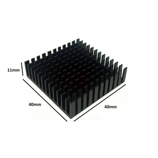 Aluminum Heatsink Radiator Heat sink for Electronic IC Chip RAM MOS Dynatron Raspberry Pi Cooling With Thermal Conductive Tape 40x40x11mm