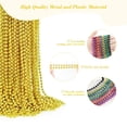 thumbnail image 2 of Collar YAXINRUI, 144 unidades, cuentas doradas de Mardi Gras, 84 cm, 2 of 7