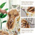 thumbnail image 5 of Yayeee 4 Pack Dining Chair Covers Stretch Parson Chairs Slipcovers Seat Protector, Floral Cow, 5 of 6