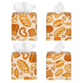 thumbnail image 2 of Balery Various Bread Porta Pañuelos de Cuero con Estampado – Funda Moderna Cuadrada para Caja de Pañuelos, Dispensador 5x5x5'', 2 of 7