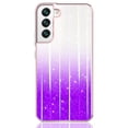 thumbnail image 4 of Samsung Galaxy S22 Plus Case, Rosebono Bling Glitter Sparkle Laser Purple Ultra Transparent Skin Cover Shockproof Case for Samsung Galaxy S22 Plus, 4 of 4