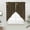 Brown, variant on Brown Golden Floral Swag Valances for Windows 2 Pack, Kitchen Window Curtains 36 Inch Length, Modern Abstract Art Spring Flowers Privacy Swag Curtains for Living Room/Bathroom with Rod Pocket 36"x36"