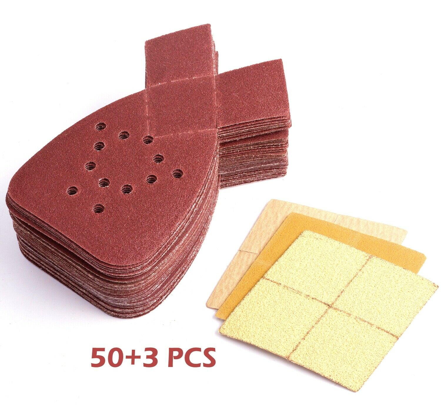 60 Grit Sanding Pads For Black And Decker Mouse Sanders, 12 Holes