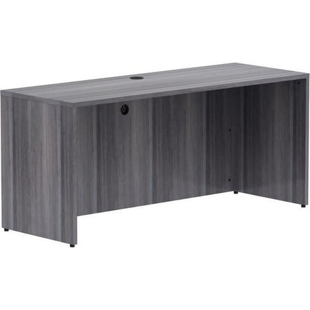 UPC: 0035255695961 | Lorell LLR69596 Weathered Charcoal Laminate Desking – 66 x 24 x 29.5 in. Credenza Shell