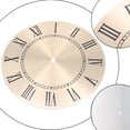 thumbnail image 5 of Aluminium Wall Clock Face for DIY Wall Clock Panel 9.5 Inch Round Clock Dial Plate with Roman Numerals for Crafts Golden, 5 of 10