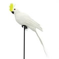 thumbnail image 2 of Yesbay 35cm Artificial Parrot Animal Bird Lawn Model Ornament Yard Garden Decoration,Yellow White, 2 of 8