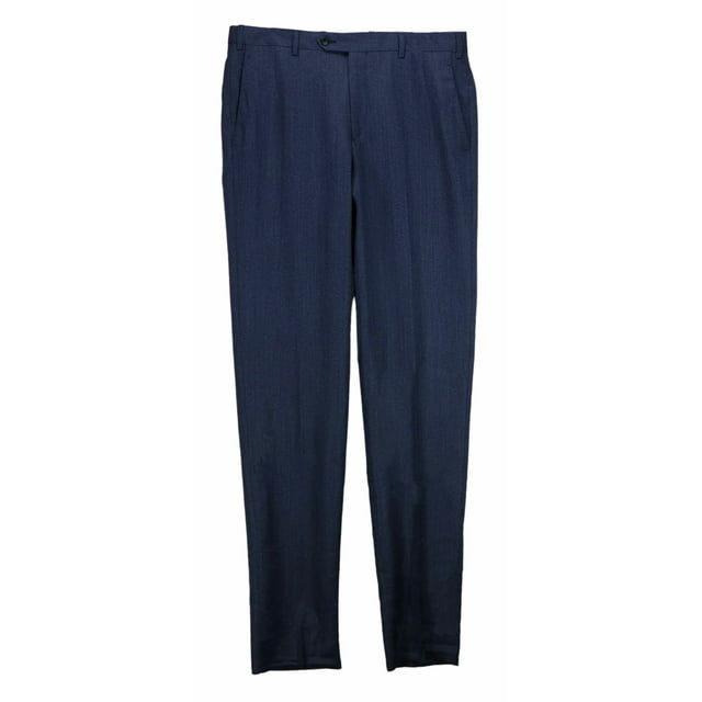 Trussini Men's Blue Jean Wool Dress Pants - 34 US / 44 EU