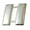 Silver, variant on Hero’s Pride Captain Insignia – Smooth Gold Finish, Pin & Safety Catch, 1" High, Set of 2