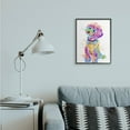 thumbnail image 2 of Stupell Industries Colorful Fun Pet Dog Portrait Stylish Bichon Design Framed Wall Art Design by Ziwei Li, 16" x 20", Black Framed, 2 of 8