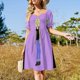 thumbnail image 5 of Vestidos de manga corta con peonías rosas para mujer, vestidos de noche de lujo, ropa para mujer, 5 of 8