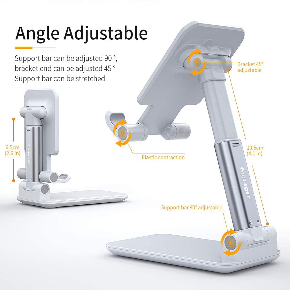 Sumerlly Tablet Holder Support Foldable Phone Holder Adjustable Angle Table Mount Holders 