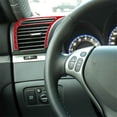 thumbnail image 4 of Real Bright Soft Car Interior Carbon Fiber Sticker Decoration2Pcs Red Carbon Fiber Interior Side Air Vent Outlet Cover For Acura TLAuto Car Protection Interior Accessories, 4 of 8