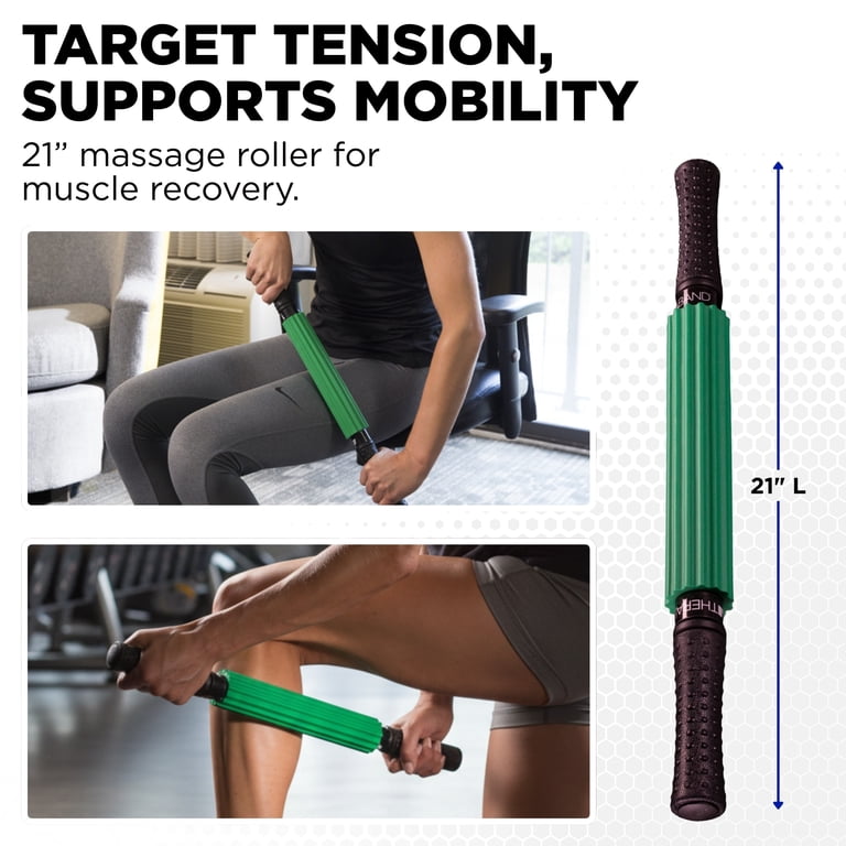 THERABAND Roller Massager+, Deep Tissue Massage, Trigger Point