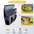 thumbnail image 3 of KANCOKIT Backpack Cooler, 40 Cans Leakproof Cooler Backpack with Padded Top Handle, Large Waterproof Insulated Camping Coolers for Beach Picnic Travel Fishing BBQ, Blue, 3 of 7