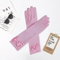 thumbnail image 3 of Twinkseal Girls' Bow Gloves 1 Pair Girls' Bowknot Gloves for Stage Performances Parties Soft Breathable Gloves for Girls, 3 of 8