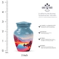 thumbnail image 2 of Fishing Man Small Urns For Human Ashes Adult Female And Male 3 Inch - Blue Keepsake Urns For Father And Mother Remains - Orange Memorial Urn For Human Ashes Adult Men, 2 of 7
