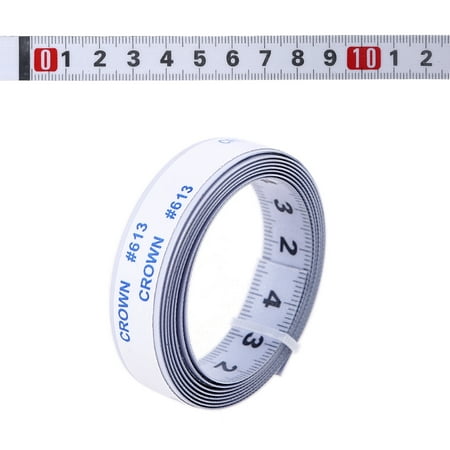 

GENEMA Miter Track Tape Measure Self Adhesive Metric Scale Ruler 1-5m Rust-Proof