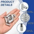 thumbnail image 3 of Uxcell Threaded Inserts Nuts Hex Socket Threaded Insert Silver 1/4-20x0.39 In 20, 3 of 7