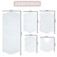 thumbnail image 5 of Home Weavers Waterford Collection 100% Cotton Non-Slip Bathroom Rug Set Machine Washable Bathroom Rug, Bath Rug, U Shaped Contour, Runner, Bathroom Rug, White Color 5 Piece Bath Rug set, 5 of 8