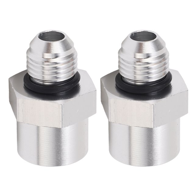 par de adaptadores de línea de manguera de combustible M16X1.5 hilo femenino a AN6 hilo macho adaptador de combustible conector de rosca para tubería