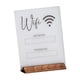 thumbnail image 5 of WiFi contraseña centro de mesa decoración tablero borrable mesa soporte de exhibición blanco Zulema Tablero de exhibición de acrílico, 5 of 8
