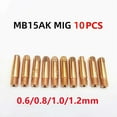 thumbnail image 3 of BTOER MB 15AK MIG MAG Welding Torch Contact Tip M6 Copper Gas Nozzle 0.6/0.8/1.0/1.2mm, 3 of 5