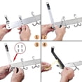 thumbnail image 3 of nipocaio 1pcs Heavy Duty Silver Bathroom Robe Hooks Over The Door Hooks Coat Rack For Hanging Clothes Hat Towel, 3 of 5