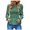 Green, variant on ICHUANYI Womens Elegant Casual Crewneck Sweatshirt Puff Sleeve Floral Shirt Soft Lightweight Top Fall Winter Clothing 2023