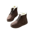 thumbnail image 1 of Colisha Womens Casual Lace Up Warm Boot Outdoor Comfort Ankle Bootie Walking Snow Boots Brown 8.5, 1 of 5