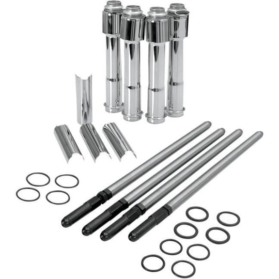 S & S Cycle 930-0024 Adjustable Pushrod Kit with Covers