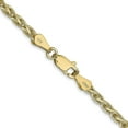 thumbnail image 3 of Solid 14k Yellow Gold 3.2mm Parisian Wheat with Lobster Lock Chain - 16", 3 of 8