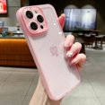 thumbnail image 3 of Transparent Cute Love Heart New Year Gift Silicone Phone Case For iPhone 15 Pro Max 14 Pro 13 12 14 Pro Max 11 Soft Back Cover, 3 of 5