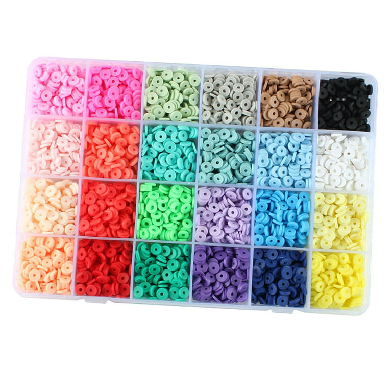  380pcs Clay Beads Colorful 6mm Rubber Polymer Clay Beads  Spacer Beads for Jewelry Making DIY Accessories (Color: 18) : Hobbies