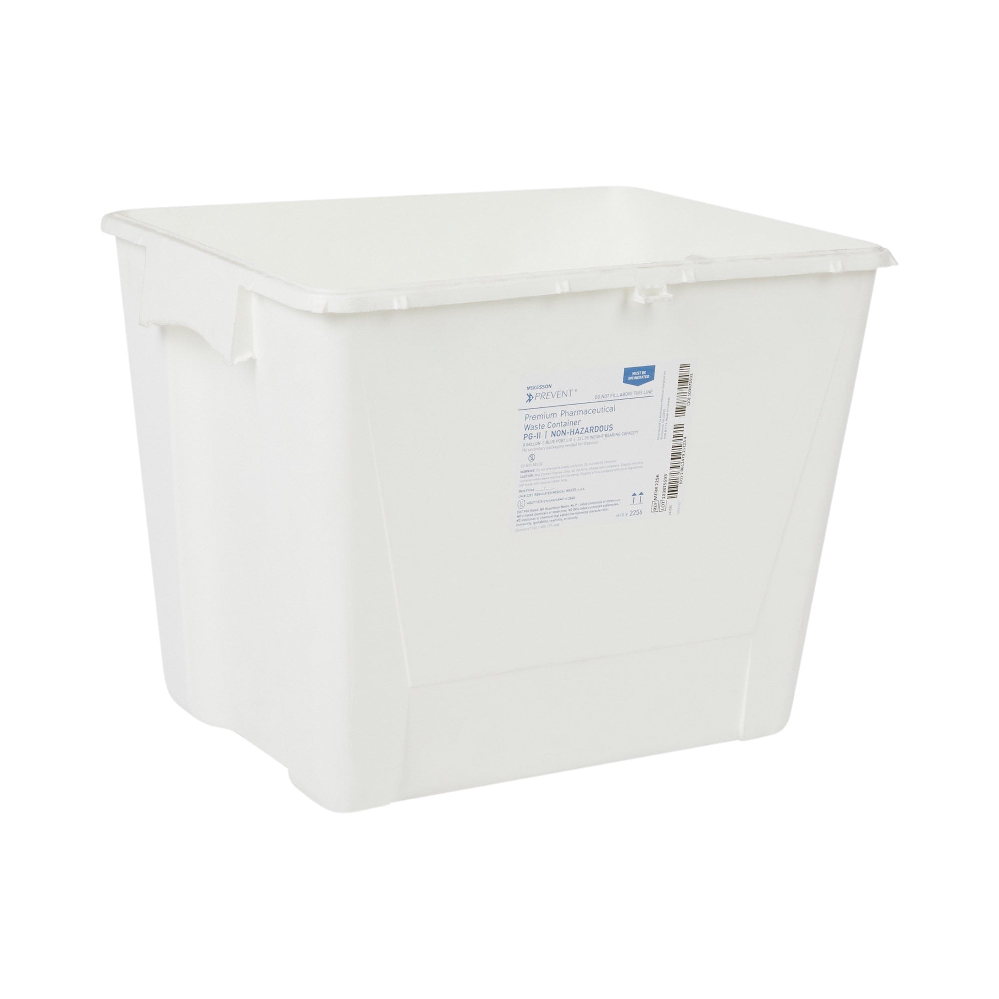 McKesson Prevent Pharmaceutical Waste Container 8 gal. Vertical Entry